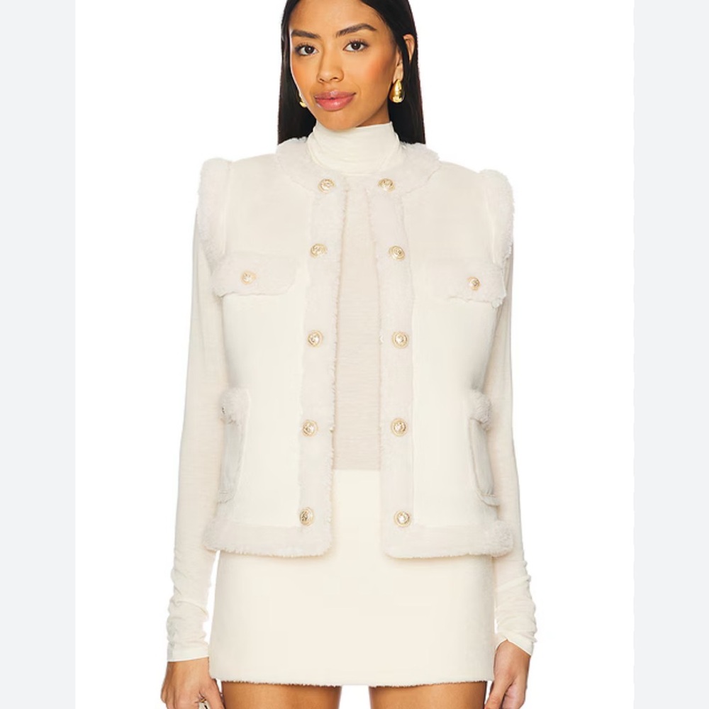 Chad Vegan Suede Shearling Vest Generation Love